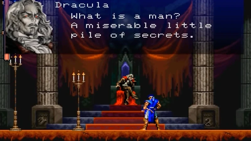 Dracula asking to Richter what a man is.