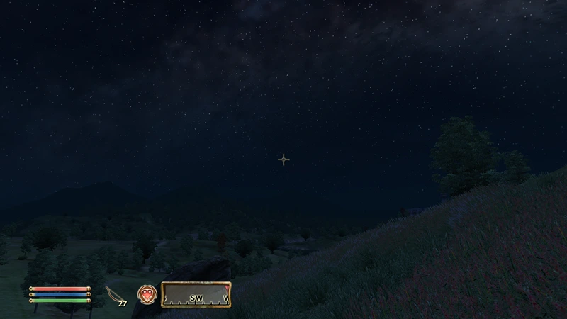 the beautiful night over lake rumare