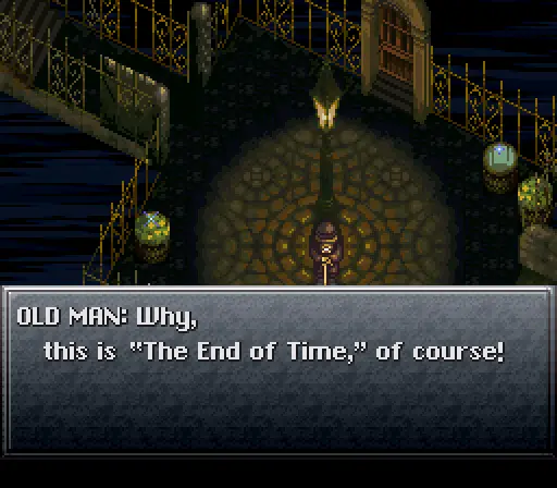 The end of time, with an old man